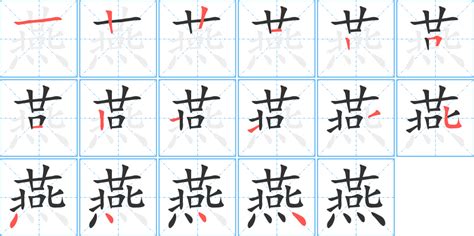 燕字五行|康熙字典：燕的字义解释，拼音，笔画，五行属性，燕的起名寓意。